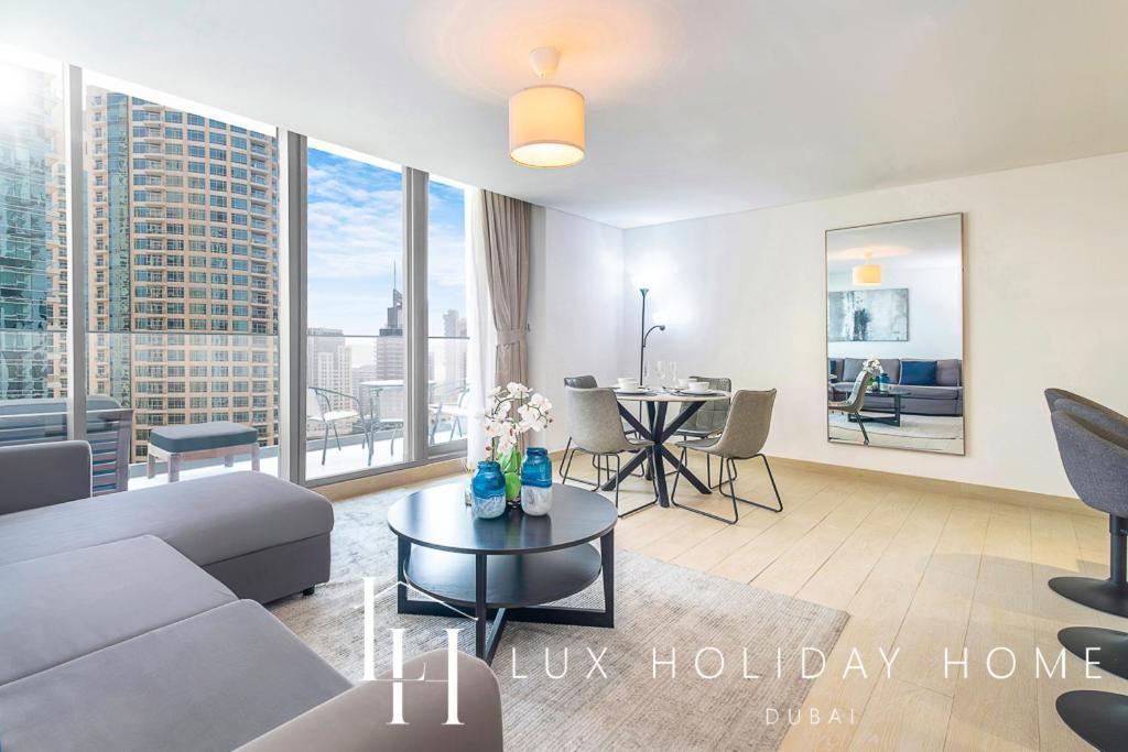 Lux Contemporary Suite With Full Marina View 6 Дубай Екстериор снимка