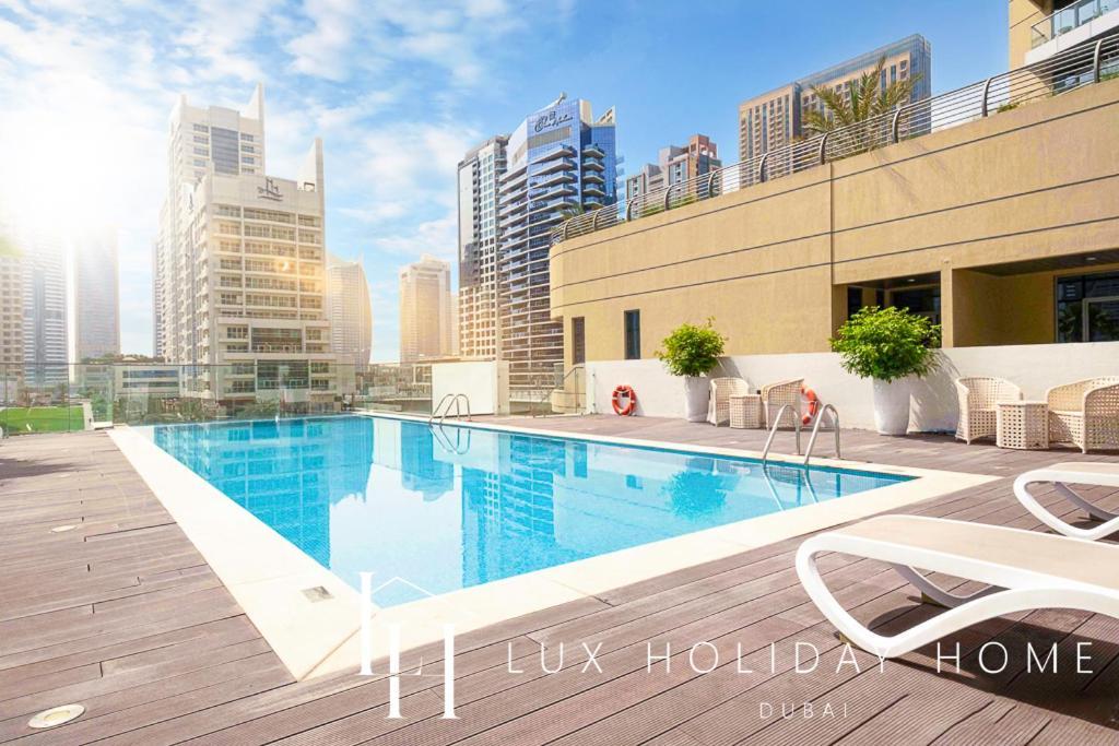Lux Contemporary Suite With Full Marina View 6 Дубай Екстериор снимка