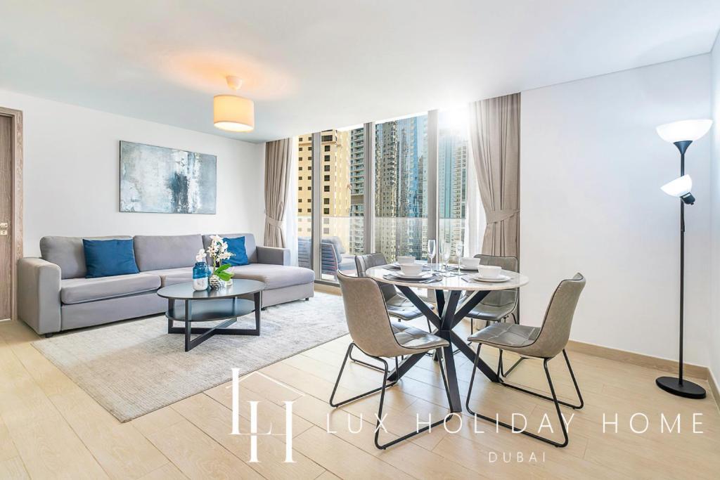 Lux Contemporary Suite With Full Marina View 6 Дубай Екстериор снимка