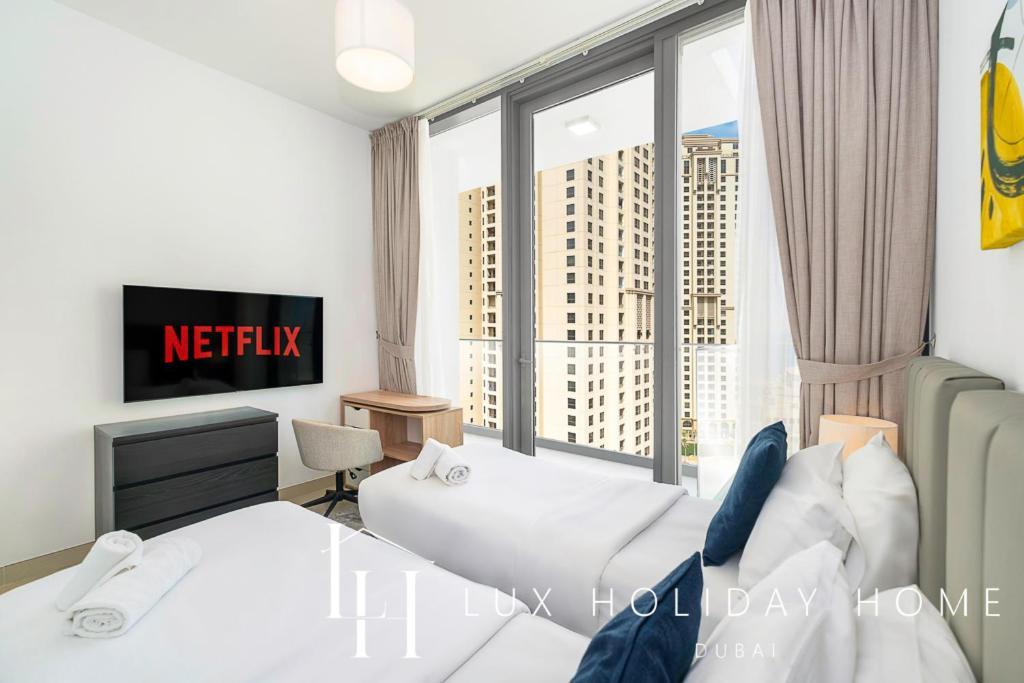 Lux Contemporary Suite With Full Marina View 6 Дубай Екстериор снимка