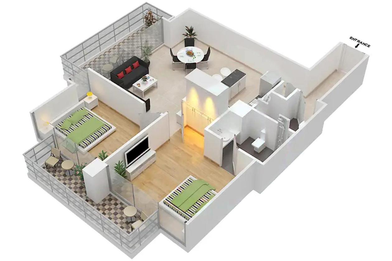 Lux Contemporary Suite With Full Marina View 6 Дубай Екстериор снимка